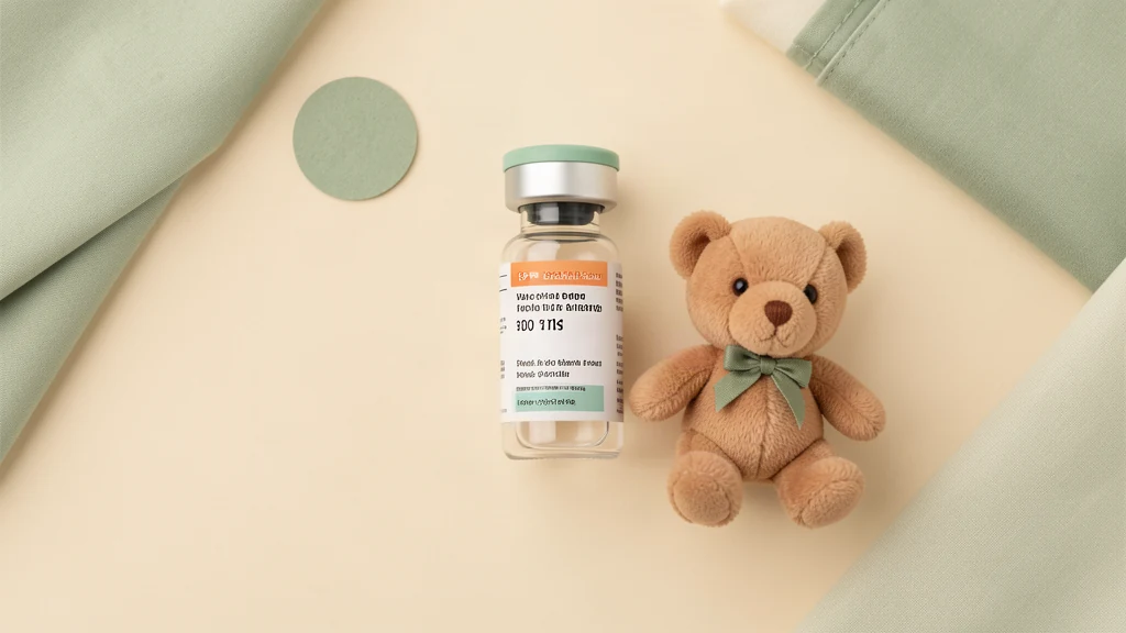 Pediatric vaccine vial with toy bear