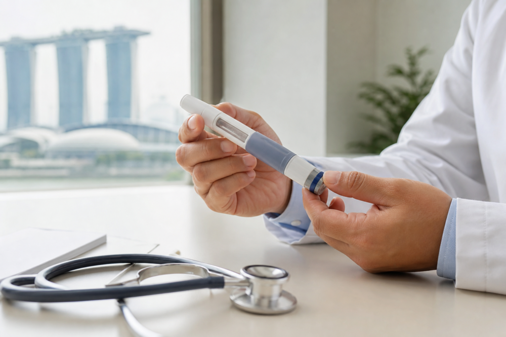 Medical weight loss Wegovy injection pen at Accord Medical Clinic Singapore
